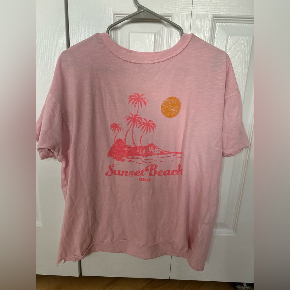 Aerie Graphic Oversized Boyfriend T-Shirt
